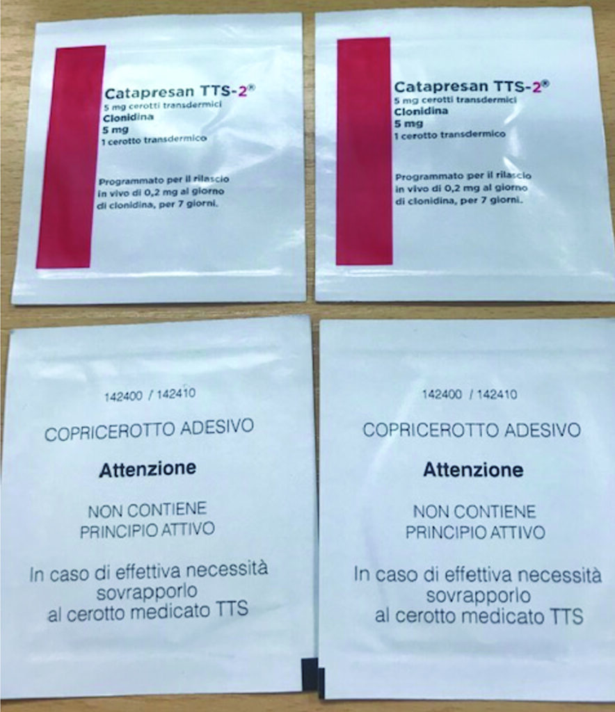 Photograph of catapressan patches