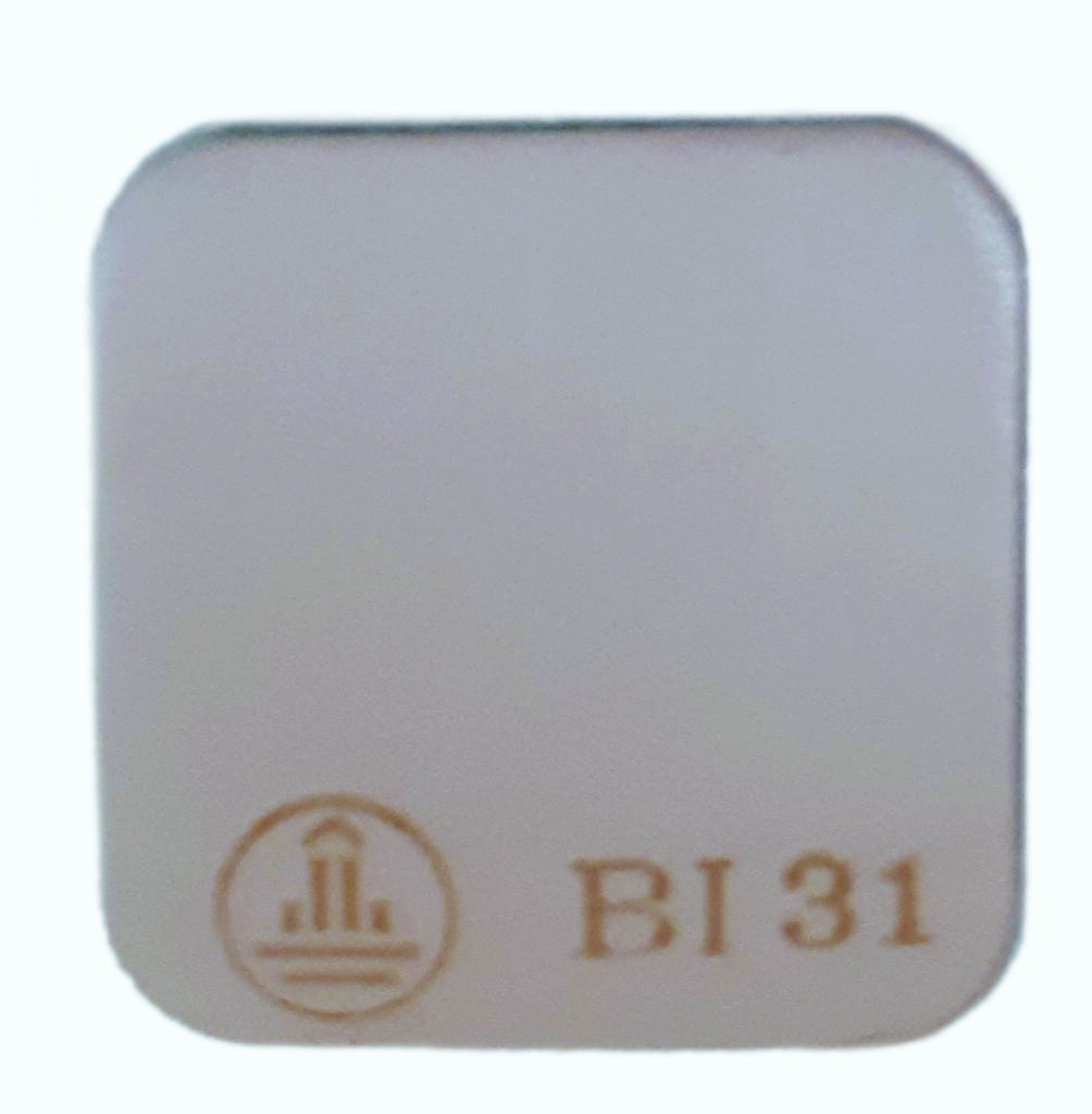 Photograph of the patch with all of the cover patch removed