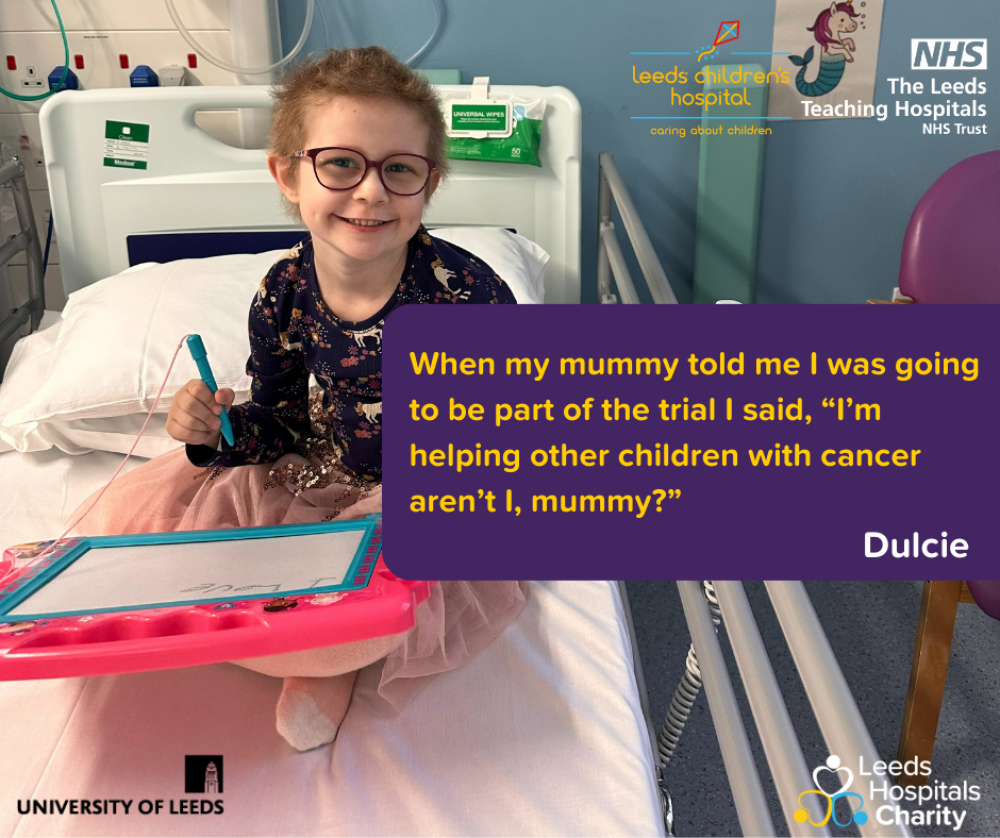 Child in hospital bed