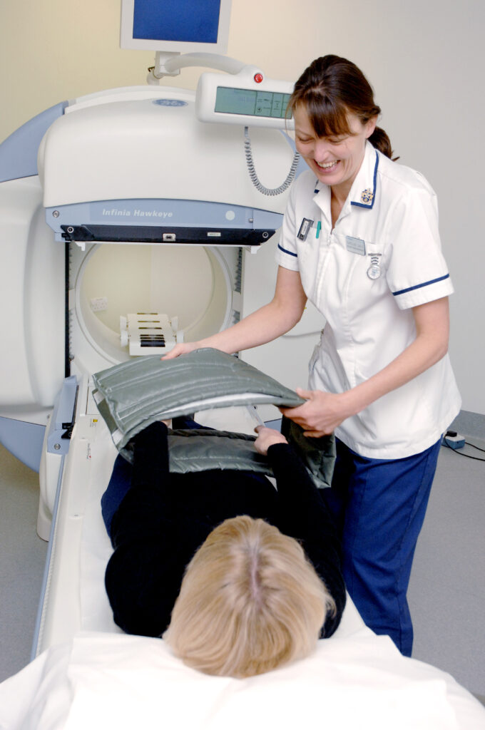 Whole body scan showing radioactivity in your body..