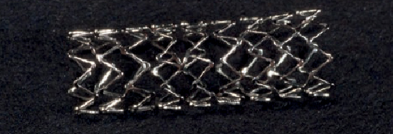 Photograph of a coronary stent