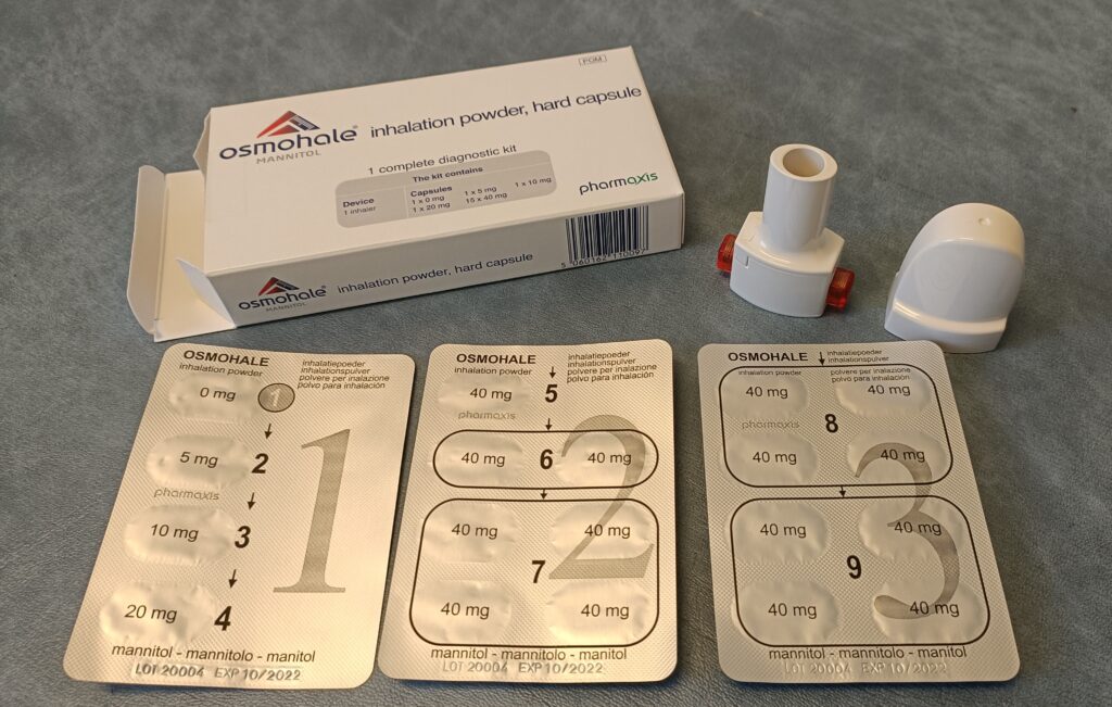 Photograph of a mannitol challenge kit