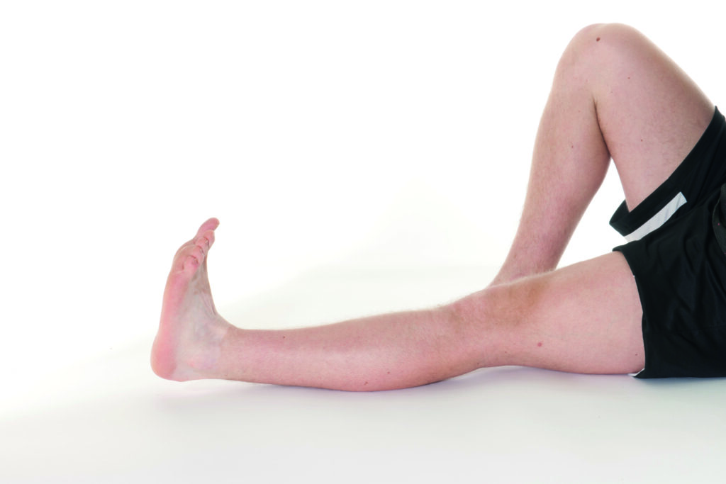 Photograph showing the 'Ankle Stretch' exercise.