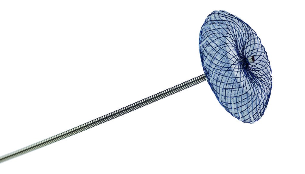 Image of a Amplatzer TM Septal Occluder (Abbott 2021).