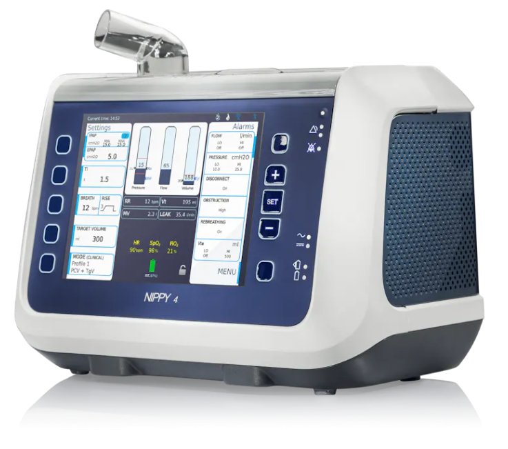 Photograph of a NIPPY 3+/4/4+ ventilator