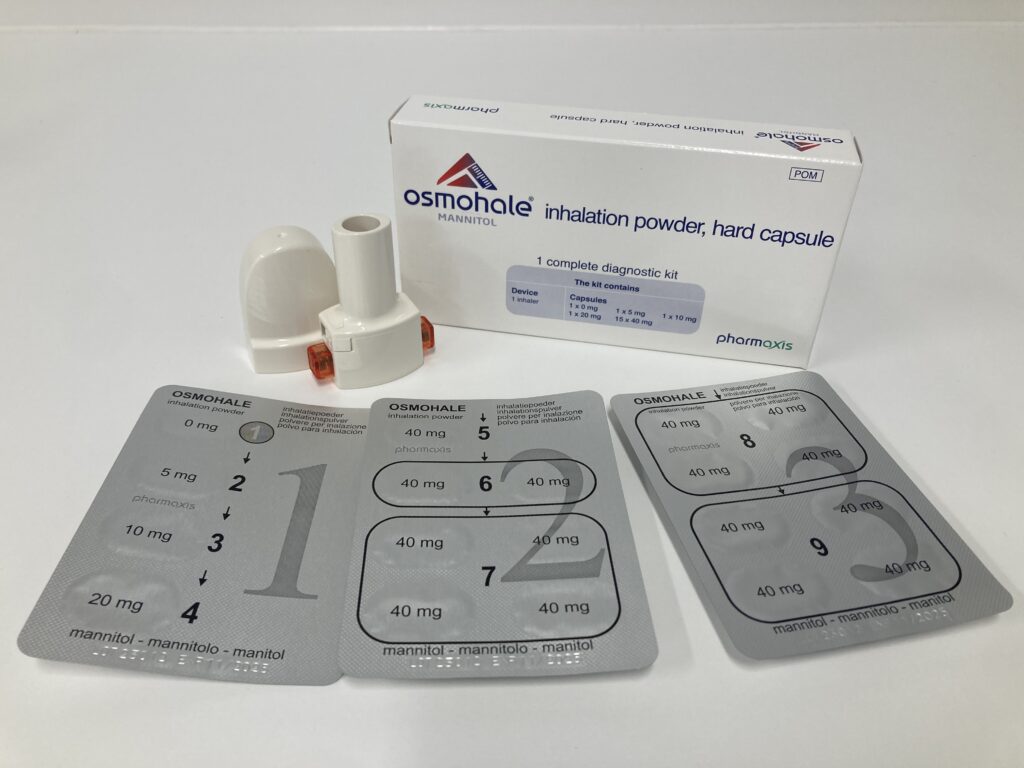 Photograph of the mannitol challenge kit