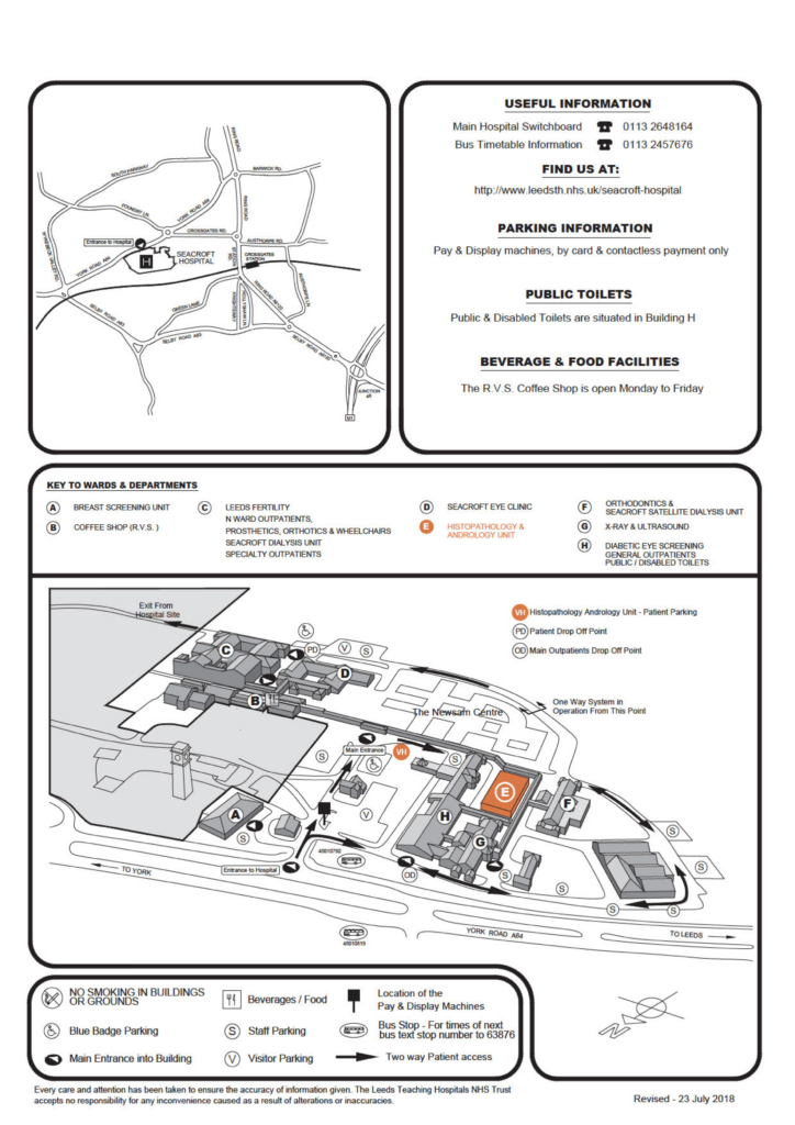 Map of Seacroft Healthcare Campus.