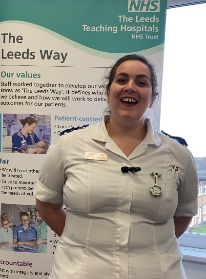 Siofra McKeon-Erskin, a degree apprentice nurse