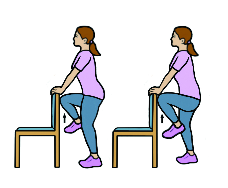 Image showing the Easy (Level 1) 'mountain climbs' exercise.