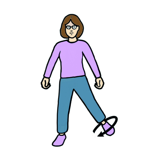 Image showing the 'ankle rolling' exercise