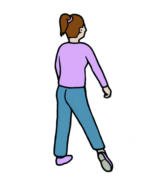Image showing the 'side steps' exercise.