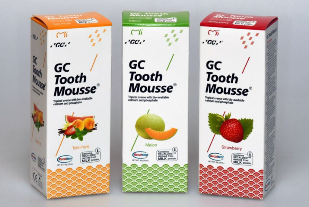 Photograph of tooth mousse.