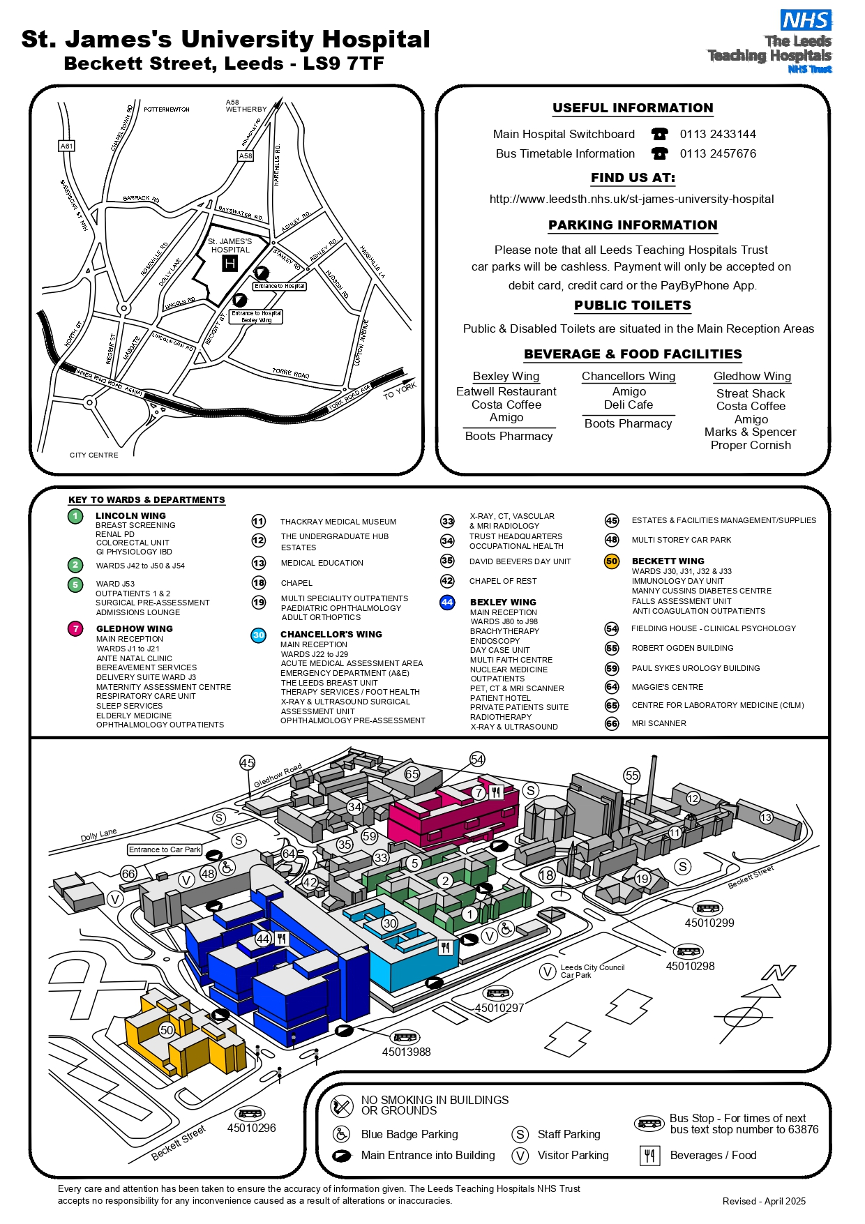 illustrated st james hospital map
