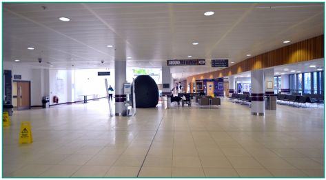 Gledhow Gauntlet Loop From J82 - 
Here you are in the Bexley wing atrium. Feel free to stop for another break here, if you like before heading back to the ward.