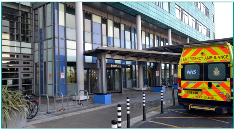 Gledhow Gauntlet Outside From J82 - You will get to the main entrance of Bexley wing, enter through the revolving doors.