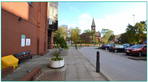 A Bench, a Tree and some Fresh Air&nbsp;From J46 or J47 - Continue on the pavement until you reach the small green space. 