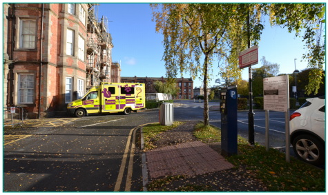 Journey to the Past From J49 or J50 - You will see a small hedged garden.