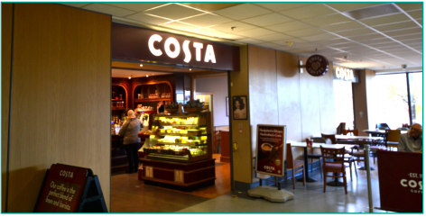 Gledhow Gauntlet Inside From J46 or J47 - Pass M&S on your left to reach the seating area. You have arrived. Feel free to have a rest (with or without a hot drink!) before heading back the way you came.