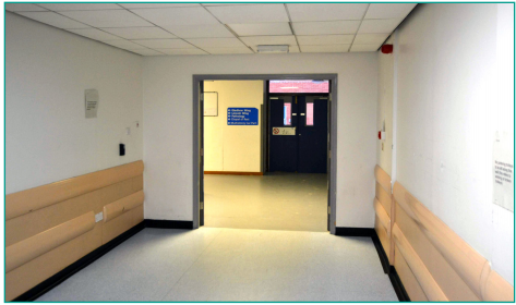 Bexley Route Inside From J46 or J47. Step 25. Follow the corridor and then turn left at the end.