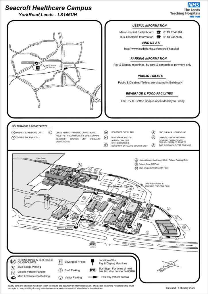 Seacroft Hospital &ndash; Location Map