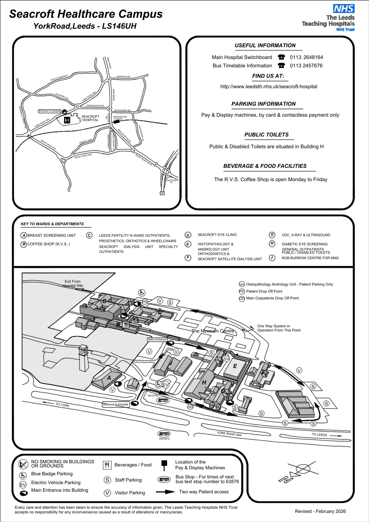 Seacroft Hospital Map