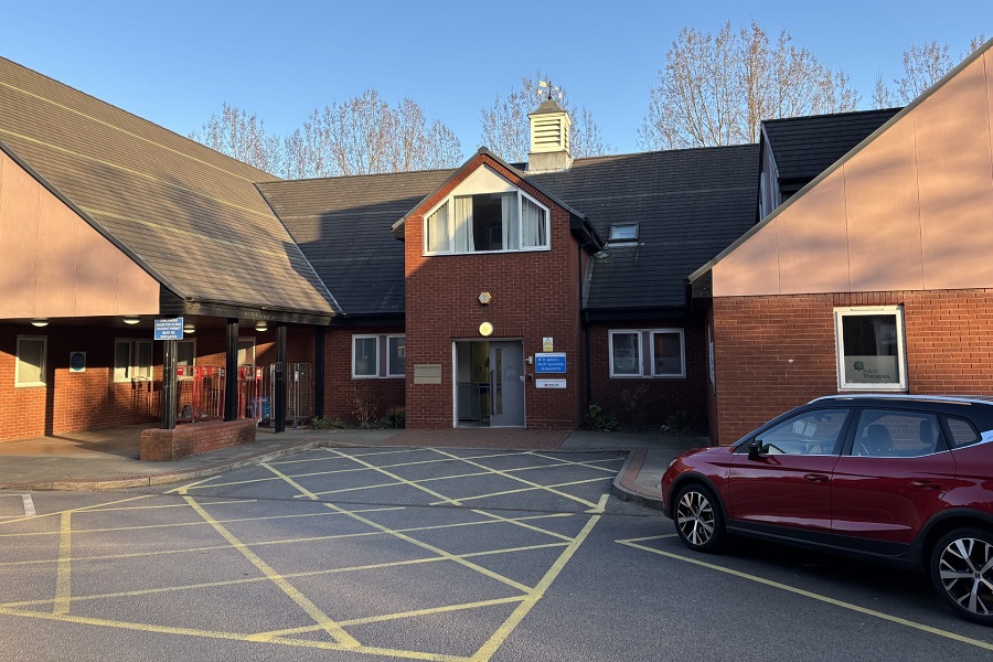 An image representing the outside building of the Multi-Speciality Outpatients Building at the St James’s University Hospital.