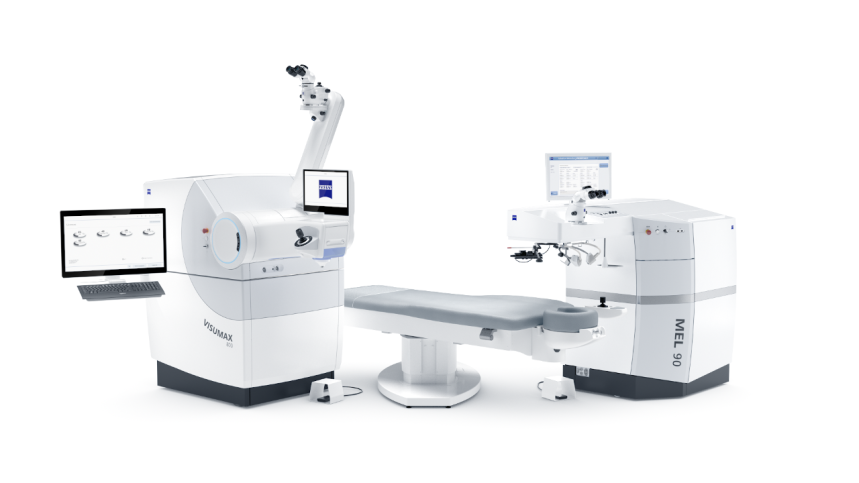 The MEL 90 excimer laser and Visumax 800.