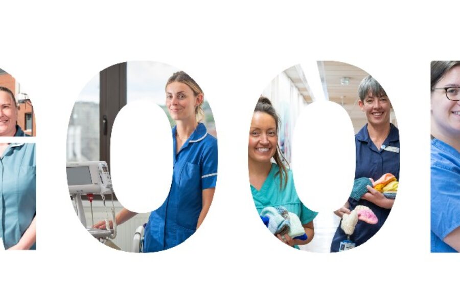 Image of maternity staff inside a 'good' image mask