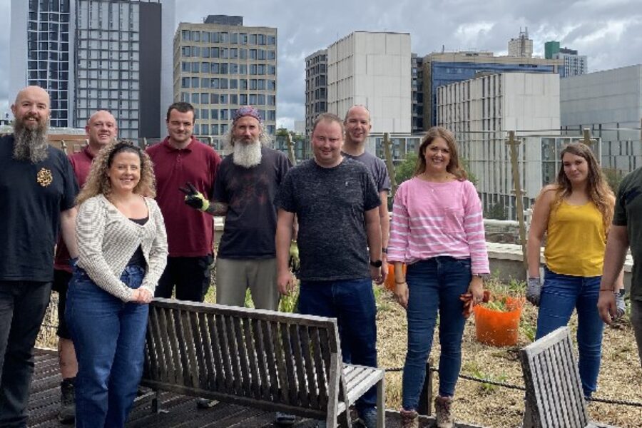 Volunteer gardeners pictures at LGI