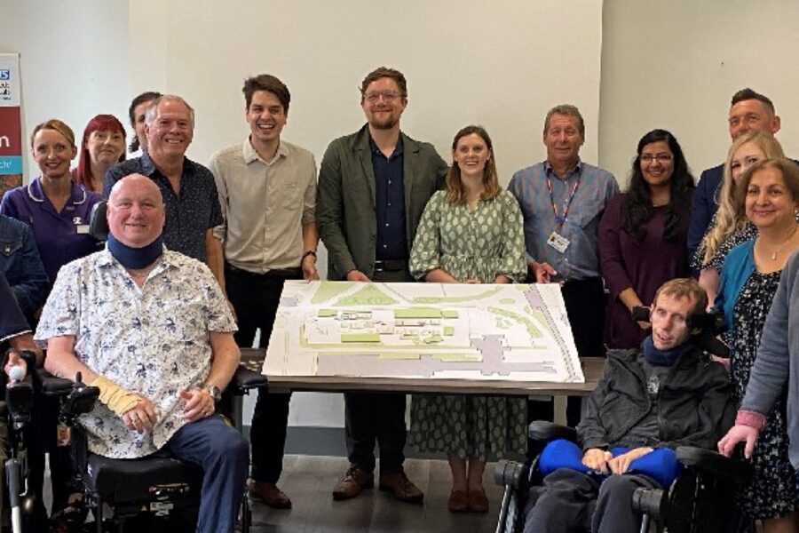 Group of MND patients and clinical staff