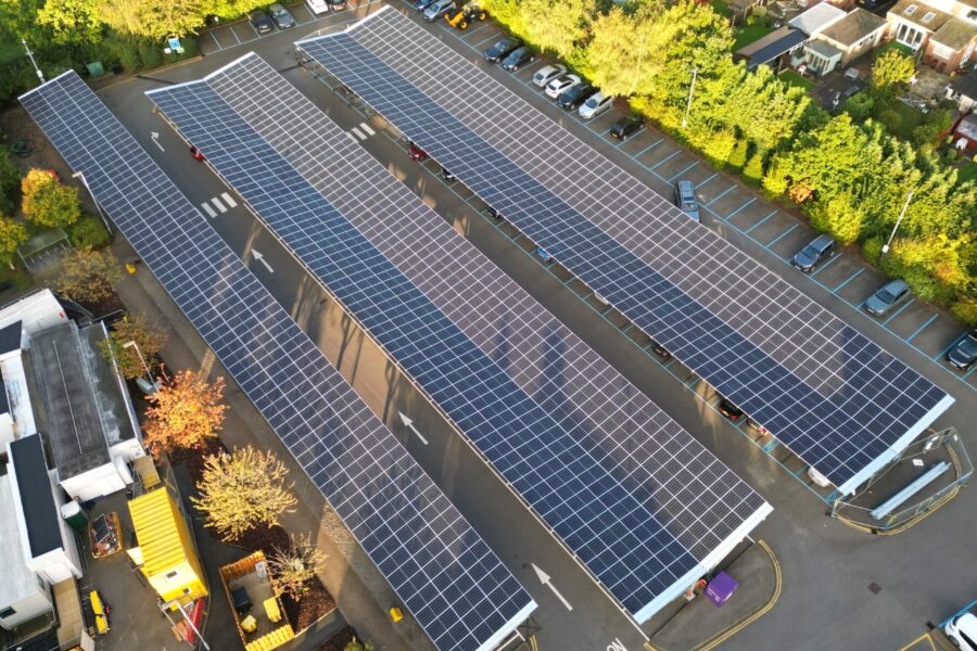 Solar panels at Wharfedale