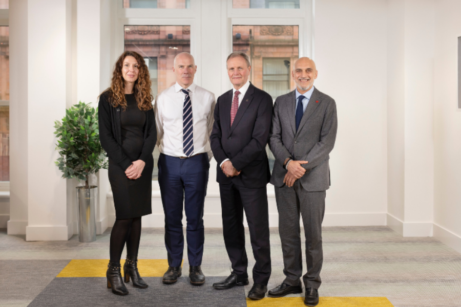 Dr Silvia Pedroni, Director of Operations (Medical) at the British Heart Foundation, Professor Mark Kearney, Interim Executive Dean, Faculty of Medicine and Health and Dean of Medicine at the University of Leeds, Professor Bryan Williams and Professor Khalid Naseem.