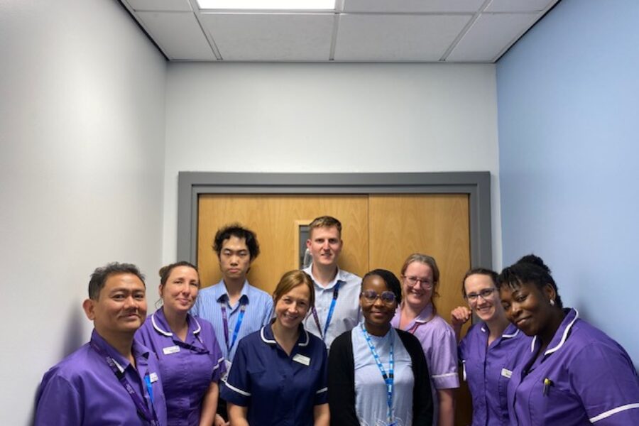 An image of the team who work on the SUNRAY-01 trial.