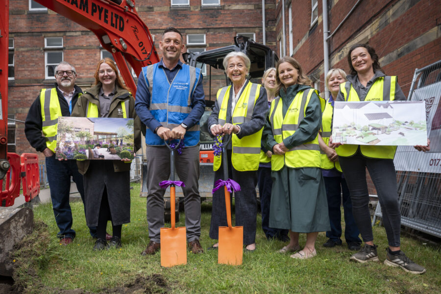 Breaking ground on the new RHS Wellbeing Garden at St James's University Hospital 2