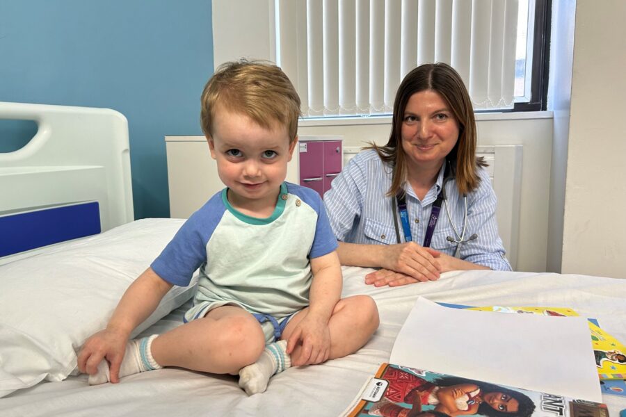 Patient Eddie with Dr Aida Semic-Jusufagic