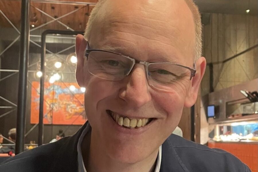 A picture of Dr Daniel Swinson smiling to camera.