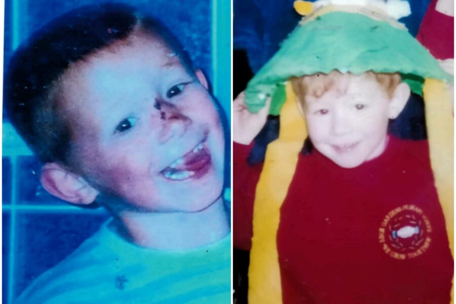 childhood photos of Dilan, organ donator