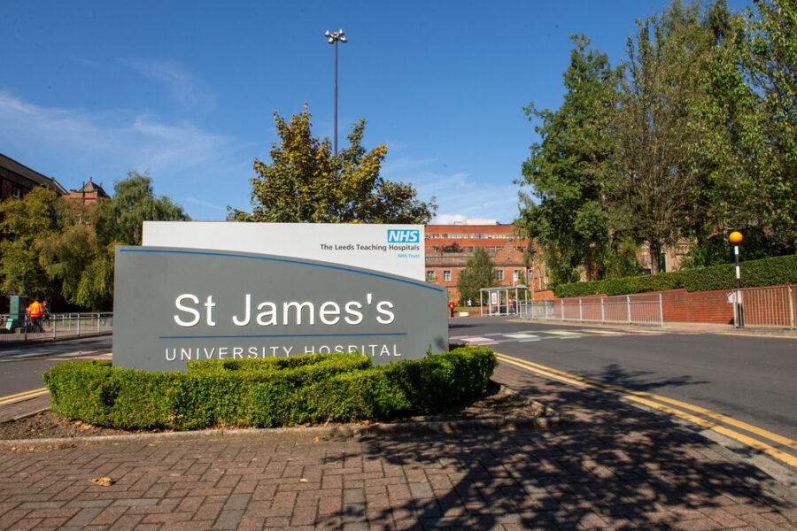 An exterior image of St James's Hospital